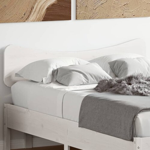 vidaXL Vzglavje bela 135 cm trdna borovina Cene