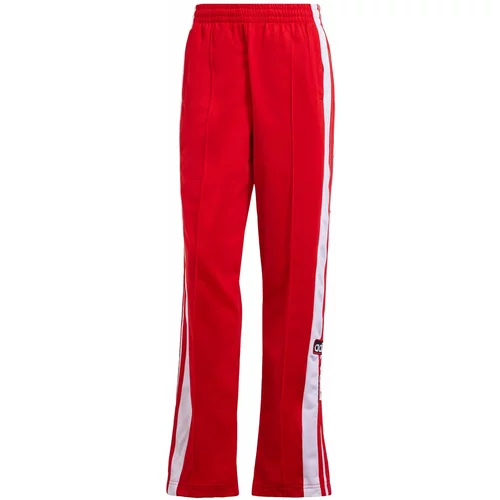 Adidas Hlače 'Adibreak' vatreno crvena / crna / bijela