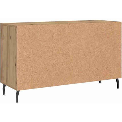  Komoda smeđa boja hrasta 100 x 36 x 60 cm od konstruiranog drva Slike