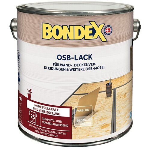 BONDEX OSB lak (Bezbojno, 2,5 l, Svilenkasti sjaj) Slike
