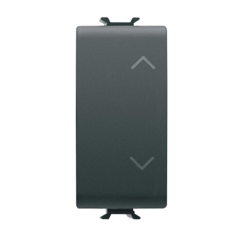 GEWISS GW12140 - Unipolarni taster - NO + NO 10A - sa blokadom - simbol SU-DOVN - 250V AC - 1 modul - Satin Black - ChoruSmart Cene