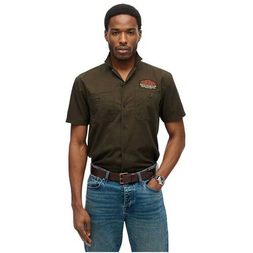 Superdry maslinasta muška košulja Cene