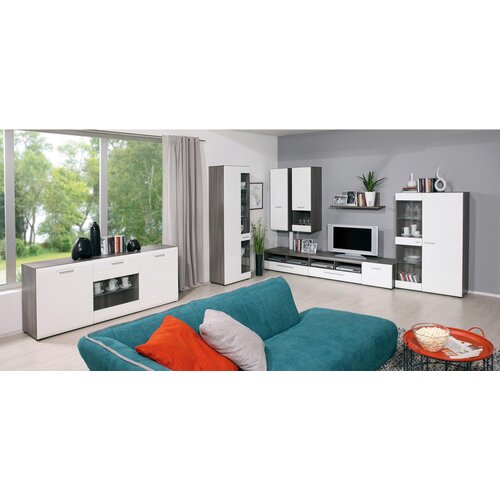XORA TV-ELEMENT barve hrasta, bela Slike
