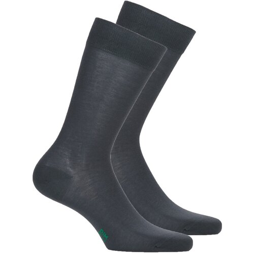DIM Nogavice GREEN COTON BIO MC PACK X2 Siva Slike