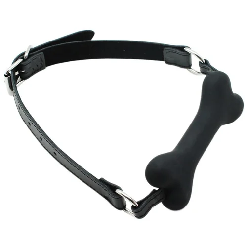 Guilty Toys Silicone Bone Gag Black