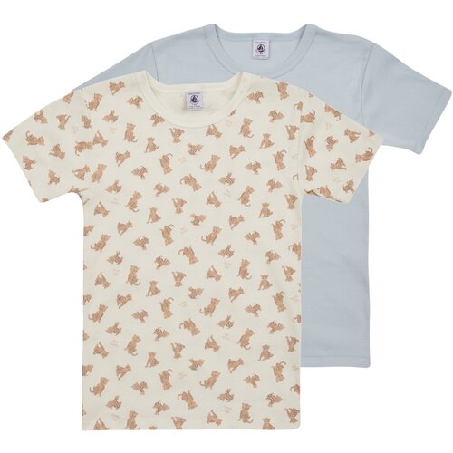 Petit Bateau Majice s kratkimi rokavi A074M00 X2 Večbarvna Slike