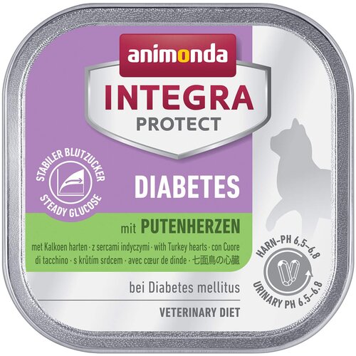 Animonda Integra Protect Cat Adult Diabetes Ćureća Srca 100g - 100 g Cene