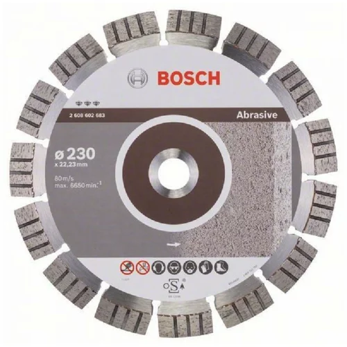 Bosch PROFESSIONAL diamantna rezalna plošča Best for Abrasive, 230-22,23mm, 2608602683