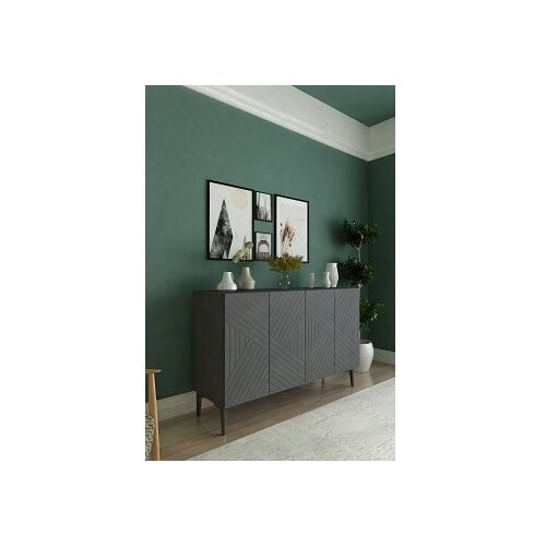 Hanah home Komoda Ferro 120, antracit Slike