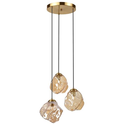  Visilica na sajli CRISTAL 3xE14/15W/230V mesing/dimljeno bež Cene