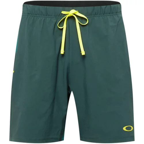 Oakley Sportske hlače žuta / smaragdno zelena / žad
