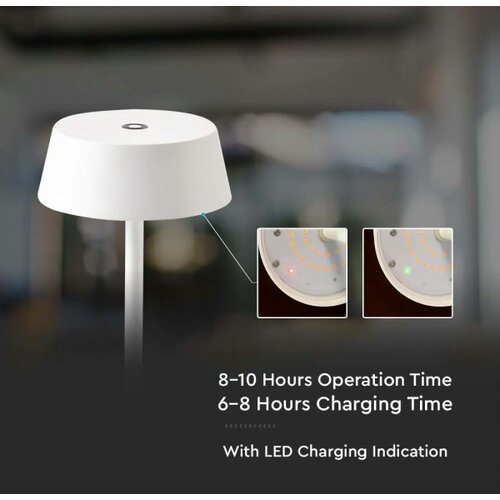  LED spoljna prigu&amp;scaron;iva dodirna punjiva stona lampa LED/2W/5V IP54 bela Slike