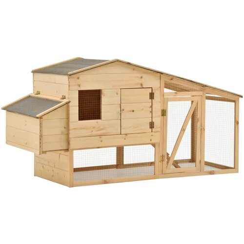 vidaXL Kavez za kokoši od masivne borovine 178 x 67 x 92 cm Cijene