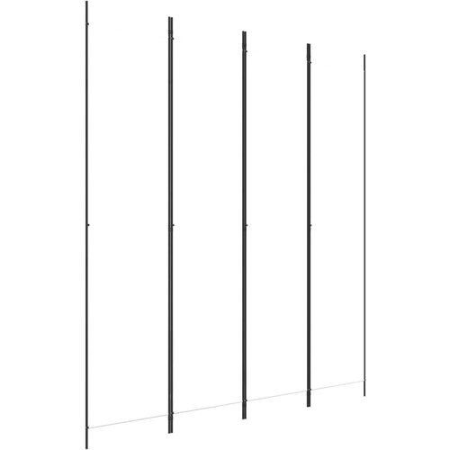 Sobna pregrada s 4 panela bijela 200 x 220 cm od tkanine Slike