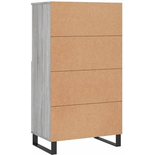  Visoka komoda siva sonome 60x36x110 cm od konstruiranog drva Slike
