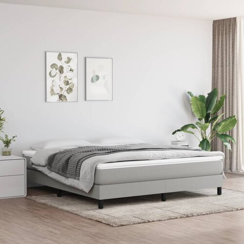 VidaXL Vzmetnica z žepkasto vzmetjo svetlo siva 160x200x20 cm blago Slike