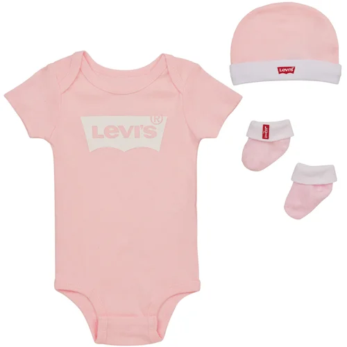 Levi's LHN BATWING ONESIE HAT BOOTIE Ružičasta