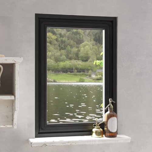vidaXL Magnetni komarnik za okna antracit 80x120 cm Cene