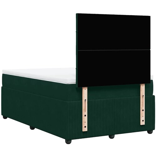 Box spring krevet s madracem tamnozeleni 120x200 cm bar&amp;scaron;unasti Slike