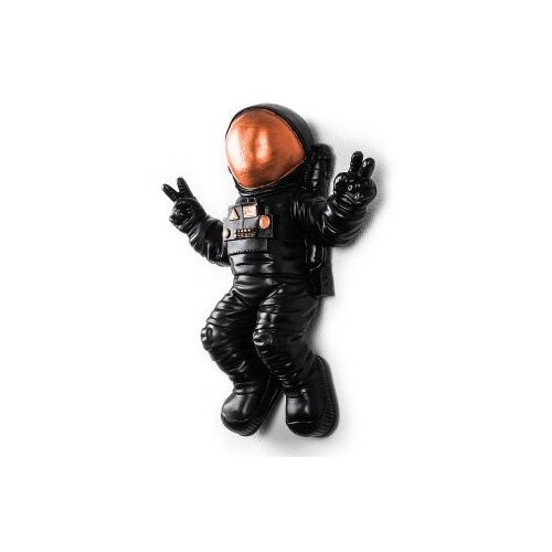 Wallity Zidna dekoracija Cosmonaut 3, 35cmx47cmx10cm, Crna Slike