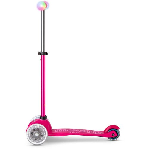  dječja guralica i romobil mini2grow deluxe magic led pink Slike