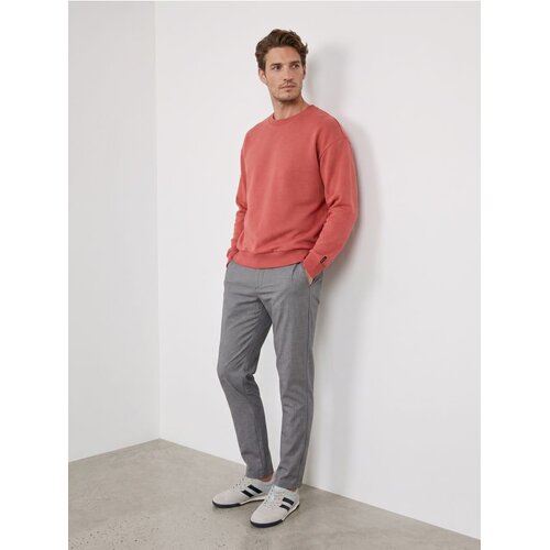 Sinsay Crewneck comfort fit majica dugih rukava s udjelom pamuka Cijene