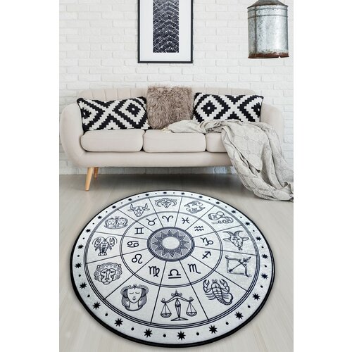 horoscope beyaz 100X100 multicolor carpet (100 cm) Slike