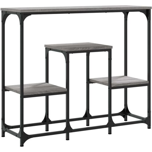  Konzolni stol siva boja hrasta 89 5x28x76 cm konstruirano drvo Slike