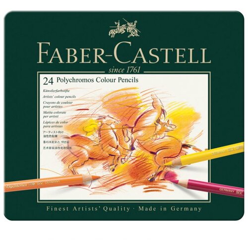  BOJE DRVENE 24BOJE METALNA KUTIJA POLYCHROMOS FABER-CASTELL 110024 Cene