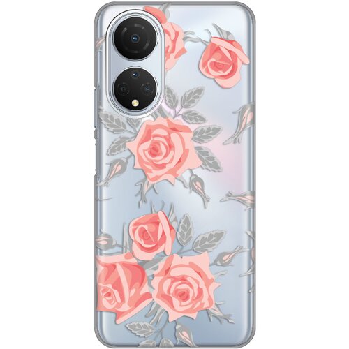 Maska silikonska print skin za honor X7 elegant roses Slike