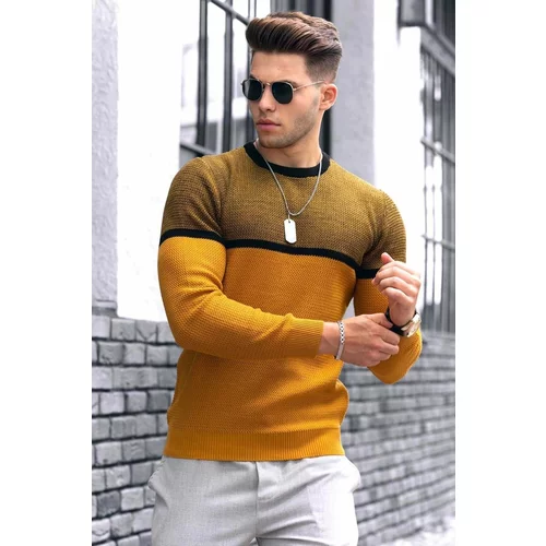 Madmext Sweater - Yellow - Regular fit