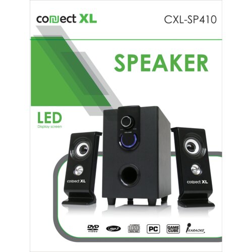 Connect Xl Zvučnik, set, 2.1, AC 220V, crna boja – CXL-SP410 Cijene
