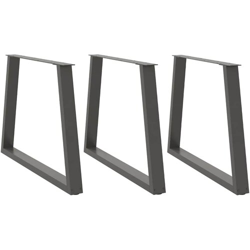  Noge za blagovaonski stol V-oblik 3 kom antracit 100 x (72-73,3) cm čelik Slike