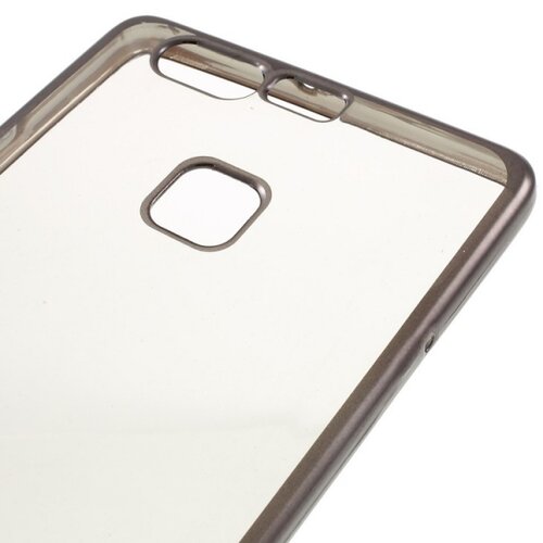  Silikonski ovitek z okvirjem za Huawei P9 - temno siv Slike