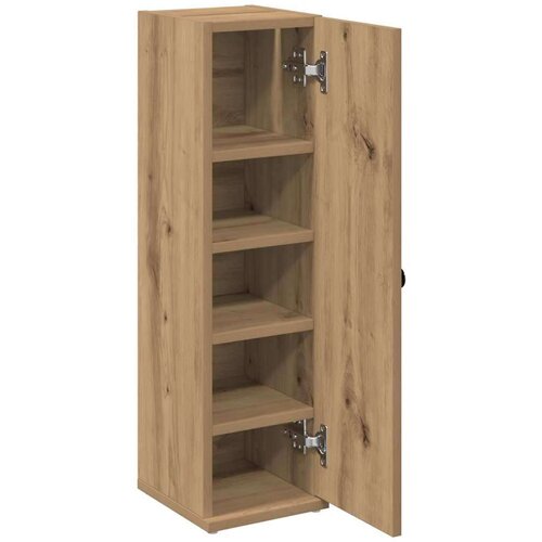 VidaXL Kupaonski ormarić s držačem za role boja hrasta 20,5x22x72 cm Slike