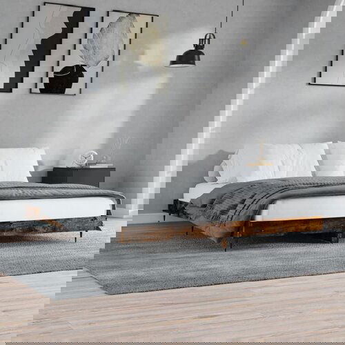 VidaXL Okvir kreveta boja hrasta 120x200 cm od konstruiranog drva Slike