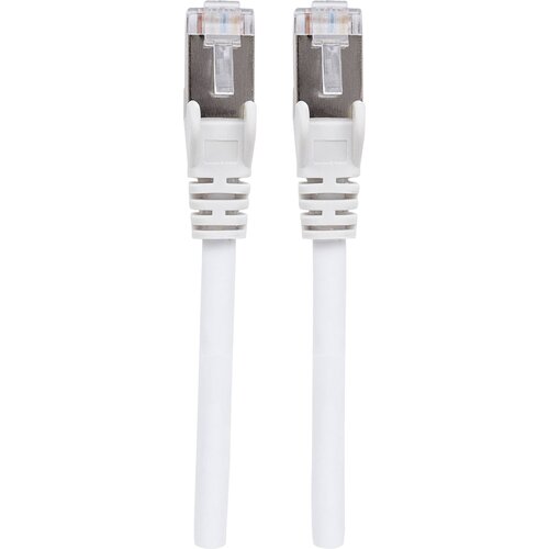 Intellinet 741910 RJ45 omrežni kabel\, Patch kabel CAT 6a (neobdelani kabel CAT7) S/FTP 7.50 m bela brez halogena 1 kos, (20519117) Slike