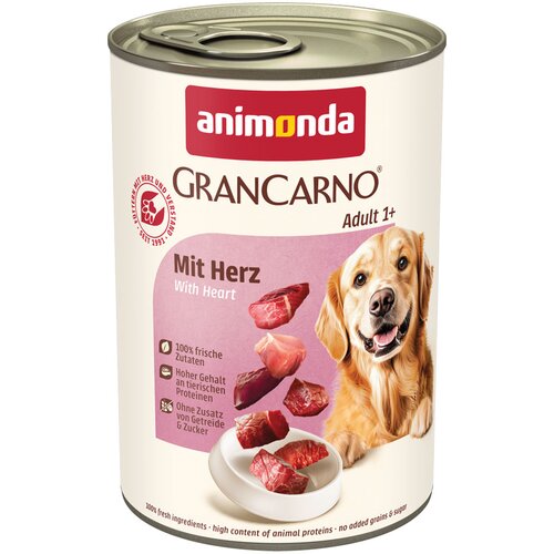 Animonda GranCarno Original Adult 6 x 400 g - Srca Slike