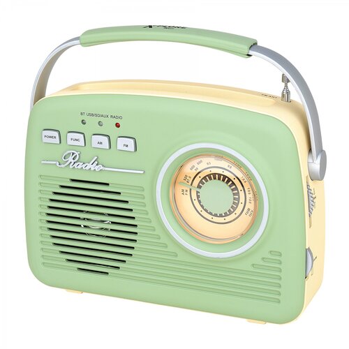 Xplore XP5409 RADIO ZELEN BOOMBOX, RETRO, BLUETOOTH Cene