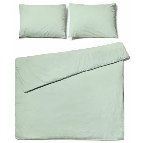 Le Bonom Žajbljevo zelena bombažna posteljnina, 160 x 220 cm