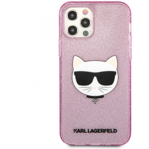 Karl Lagerfeld Klhcp12mchtuglp za iphone 12 ali 12 pro roza ovitek z belščicami - choupette head Cene