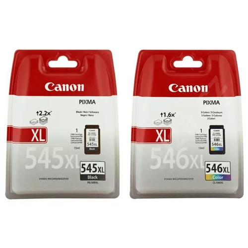  kartuša Canon PG-545XL črna/black + CL-546XL barvna komplet - original