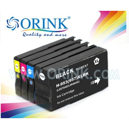 Orink Zamjenska tinta za HP L0S70AE NO953XL Crna Slike