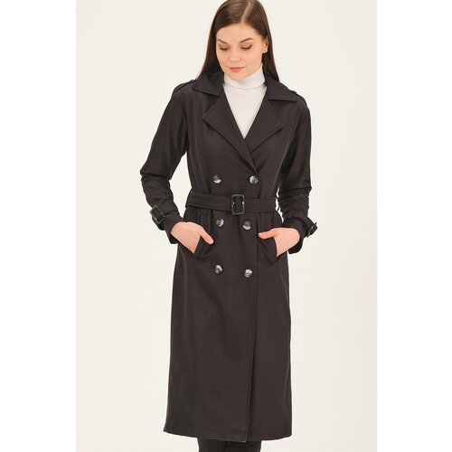 Dewberry Z6737 WOMEN'S TRENCH COAT-BLACK Cijene