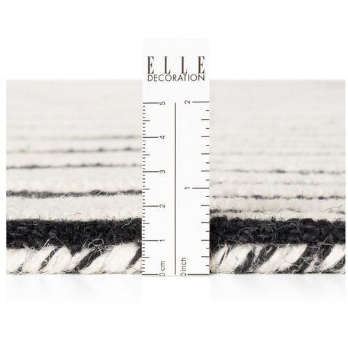 Elle Decoration Crno-bijeli ručno rađen vunen tepih 200x290 cm Stryve Pulse &amp;ndash; Slike