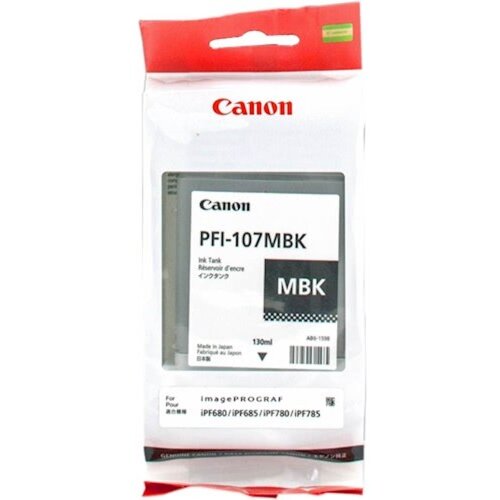 Canon ČRNILO PFI-107MBK MAT ČRNA ZA IPF670/670/770/780/785 130ml Cene