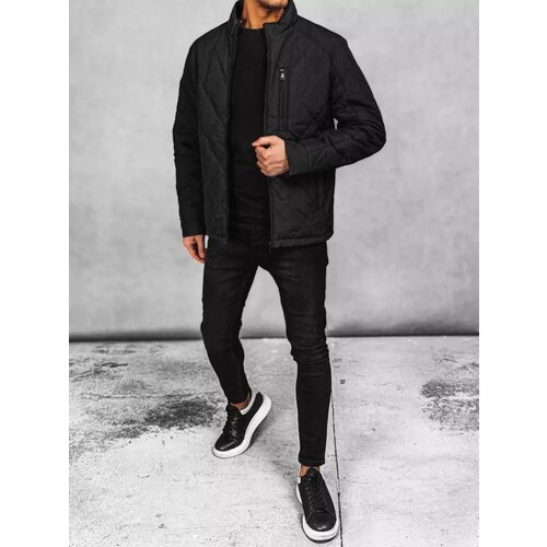 DStreet Men&amp;#039;s Transition Black Quilted Jacket Slike