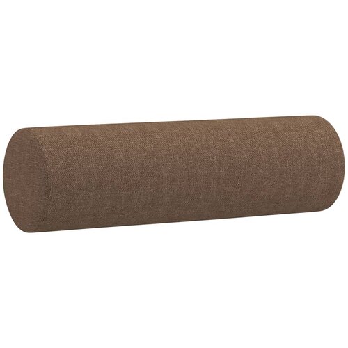  Dvosjed s ukrasnim jastucima smeđi 140 cm od tkanine Smeđa Slike