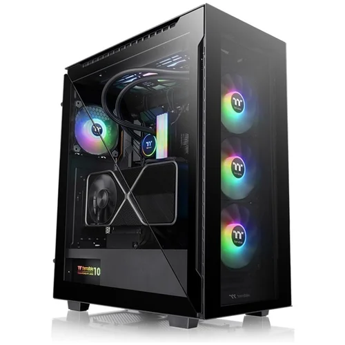 Thermaltake Divider 500 ARGB Mid tower, tempered glass, 3x 120mm ARGB fan, 1x 120mm fan