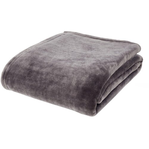 Catherine Lansfield Tamno siva deka od mikropliša 130x170 cm Raschel Velvet – Cijene